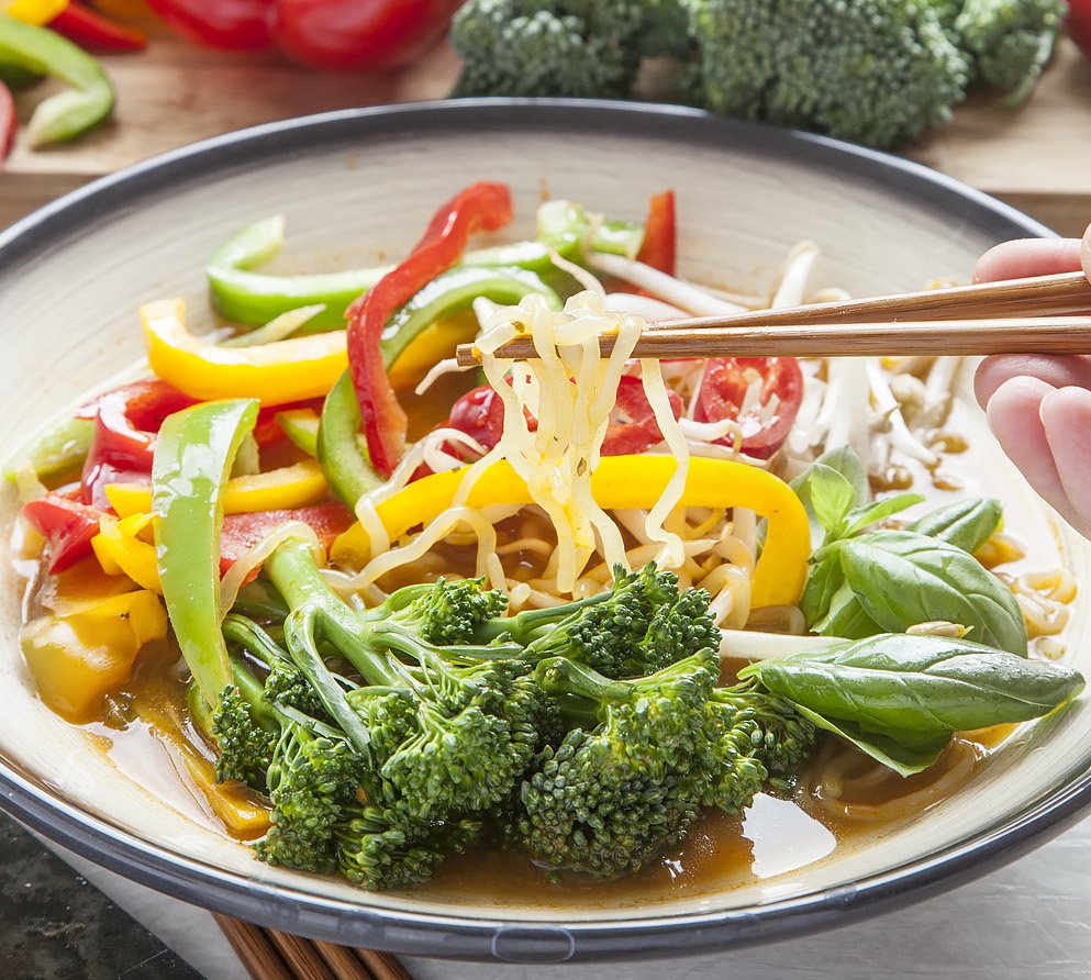 Veg Packed Thai Noodle Soup