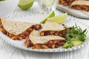 Wholemeal Bean Quesadillas and Salad