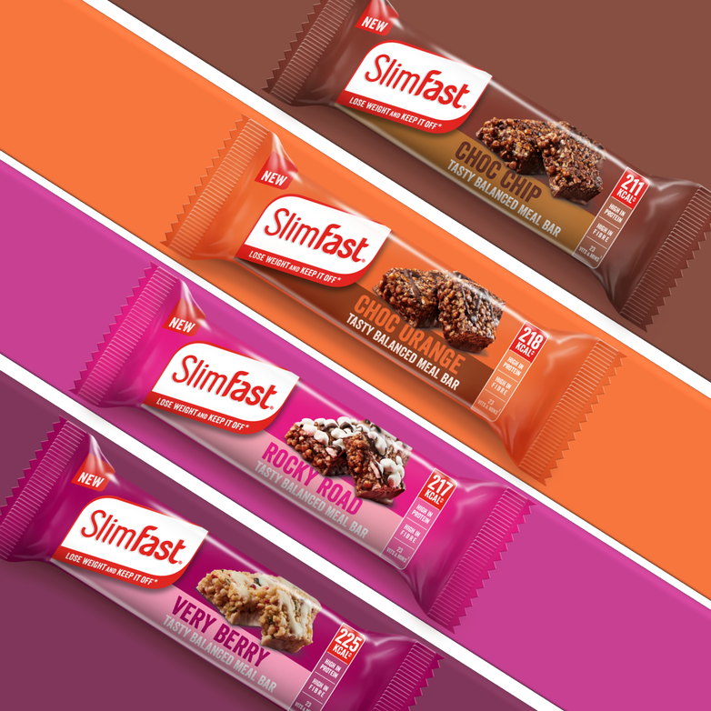 New NEWS! SlimFast Tasty Balanced Meal Bars