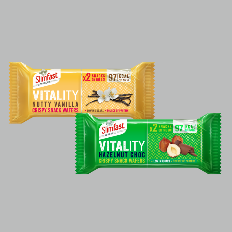 NEW SlimFast Advanced Vitality Crispy Wafers