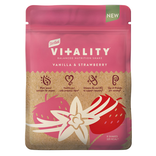 SlimFast Vi+ality Balanced Nutrition Vanilla & Strawberry Shake