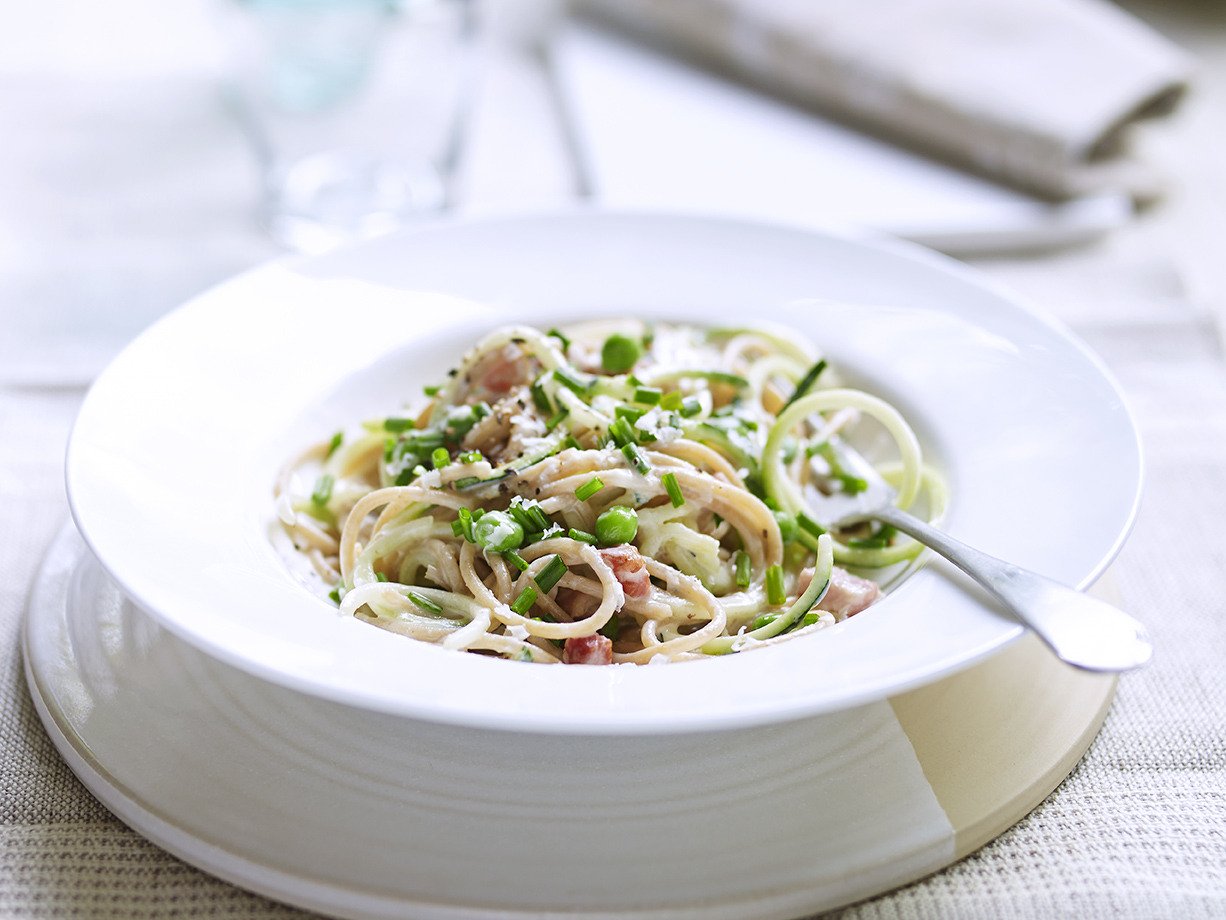 Spaghetti & Courgette Carbonara