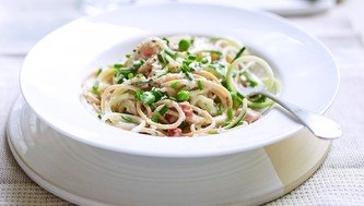 Spaghetti & Courgette Carbonara