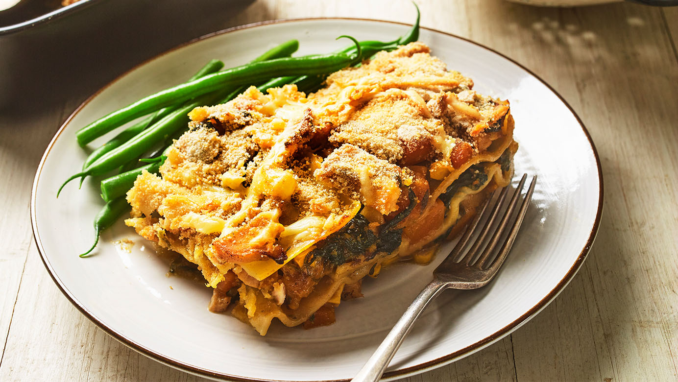 September – Chicken, bacon and butternut squash lasagne