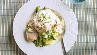 Smoked Haddock, Asparagus, Mashed Potato and Poached Eggs