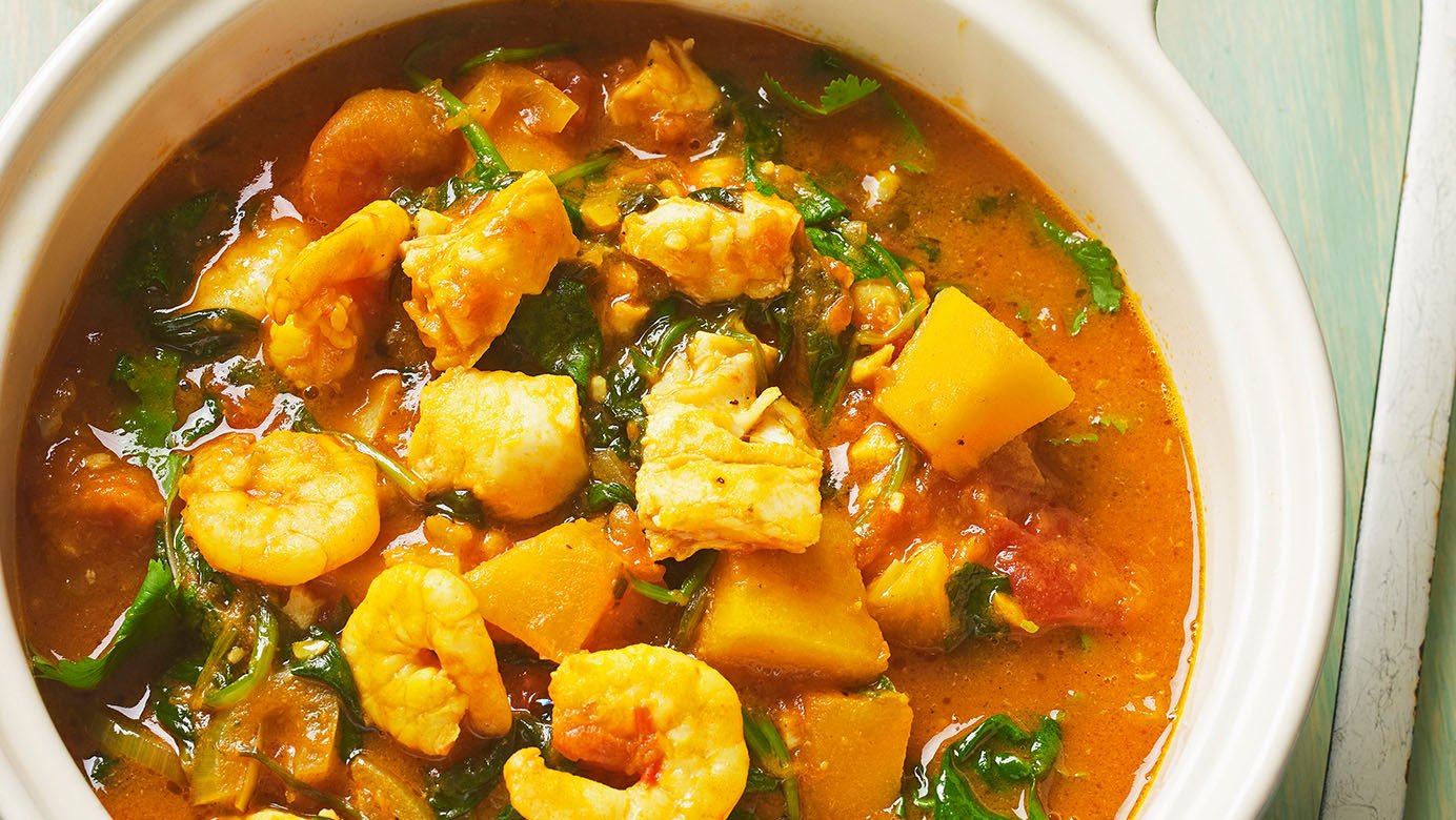 November – Coconut and butternut squash fish stew