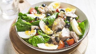 Keto Ready Chicken and Spinach Salad 